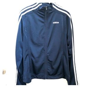 Navy Adidas Zip-up Jacket !